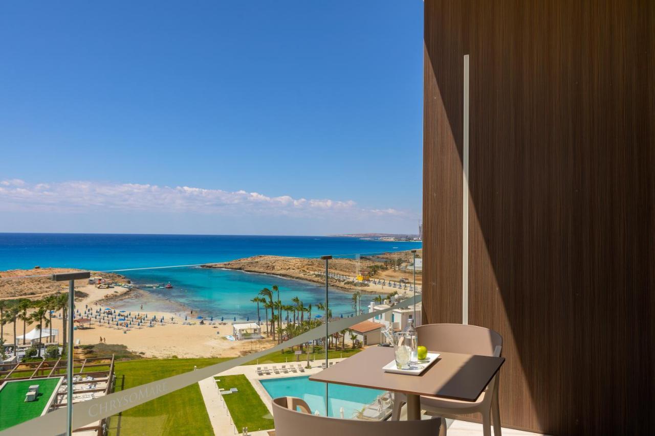 Chrysomare Beach Hotel & Resort Ayia Napa Esterno foto View from the hotel