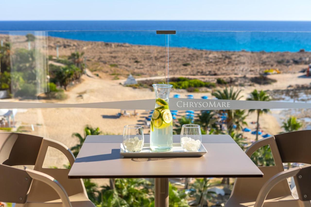 Chrysomare Beach Hotel & Resort Ayia Napa Esterno foto View from the hotel