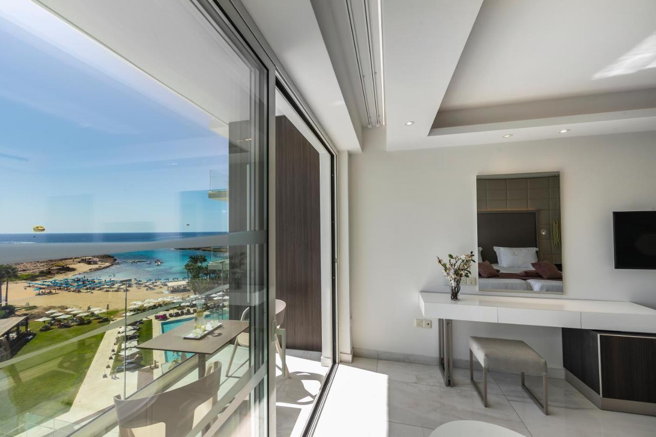 Chrysomare Beach Hotel & Resort Ayia Napa Esterno foto The view from the bedroom